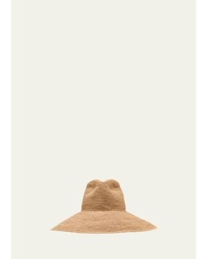 Janessa Leone Waverly Raffia Large Brim Hat - Natural