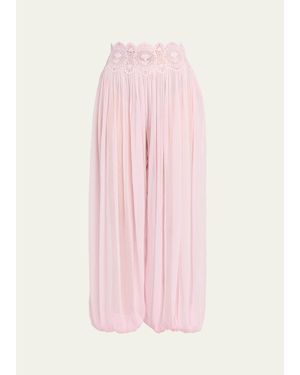 retroféte Dreamy Chiffon Bubble Pants - Pink