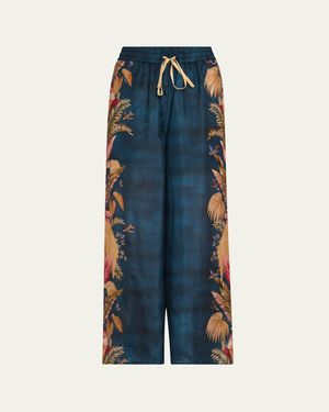 Zimmermann Ascension Relaxed Pants - Blue