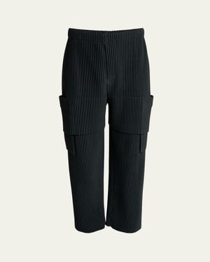 Homme Plissé Issey Miyake Dark Multi Pocket Pants - Black
