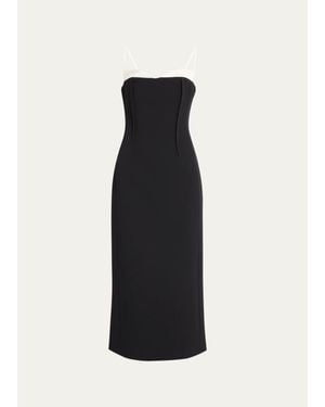 Jonathan Simkhai Kristen Column Midi Dress - Blue