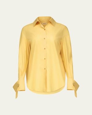 OSSOU Wren Long-Sleeve Poplin Shirt - Yellow