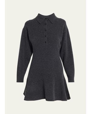 3.1 Phillip Lim Wool-Blend Polo Mini Dress - Blue
