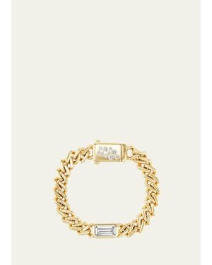 UNIFORM OBJECT 14K & 4.14 Tcw Diamond Curb Chain Link Bracelet - Natural