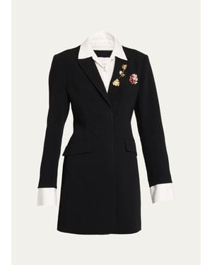 Cinq À Sept Indra Embellished Blazer Mini Dress - Black