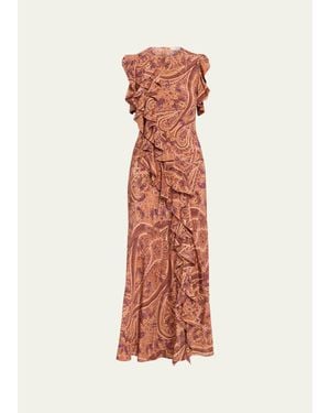 Ulla Johnson Ameline Sleeveless Silk Maxi Dress - White