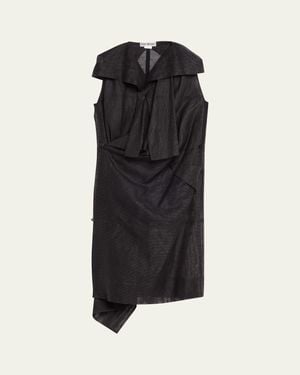 Issey Miyake Shade And Shaded Midi Dress - Black