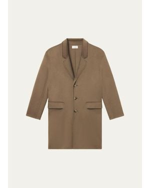 FRAME Double-Face Wool Overcoat - Natural