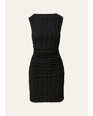 Veronica Beard Charissa Textured Mini Dress - Black