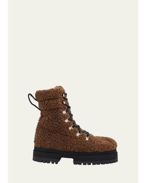 MARIA LUCA Acacia Teddy Hiking Boots - Brown