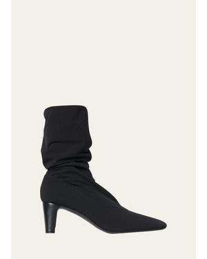The Row Felice Stretch Neoprene Boots - Blue