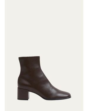 Jonathan Simkhai Bianca Stretch Leather Ankle Boots - White