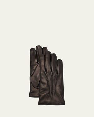 Mario Portolano Nappa Leather Gloves - Black