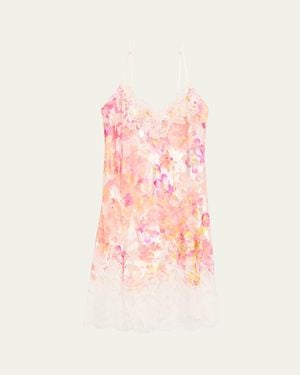 Lise Charmel Folie D'Ete Floral-Print Devore Nightie - Pink