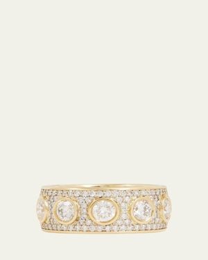 Jamie Wolf 18K & Bezel-Set & Pave Diamond Band - Natural