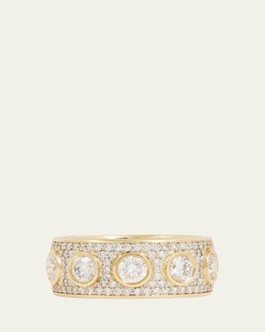 Jamie Wolf 18K & Bezel-Set & Pave Diamond Band - Natural
