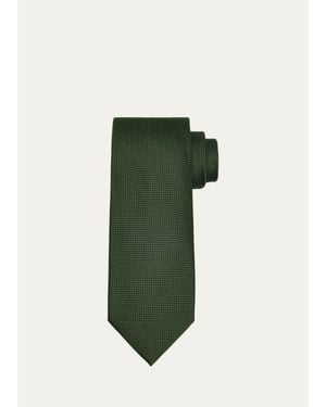 Tom Ford Tonal Textured Silk Tie - Green