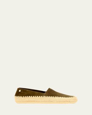 Loewe X Paula's Ibiza Rio Suede Espadrilles - Natural