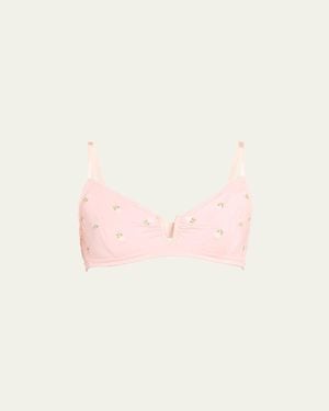 Videris Lingerie Angela Ruched Wireless Bra - Pink