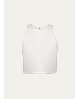 ViX Danna Eyelet Sleeveless Top - White