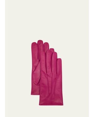 Mario Portolano Nappa Leather Gloves - Pink