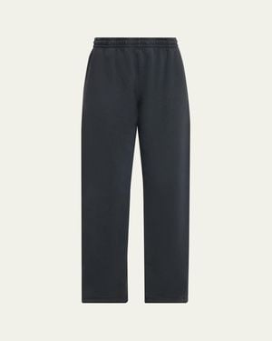 SLVRLAKE Denim Straight-Leg Sweatpants - Blue