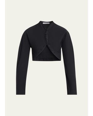 All Three Olivia Poplin Bolero - Blue