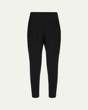 Carolina Herrera Emilie Seamed Skinny-Leg Ankle Pants - Black
