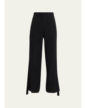 FFORME Virgin Wool Straight Pants - Black