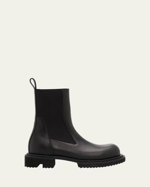 Rick Owens Beatle Gabe Leather Chelsea Boots - Black