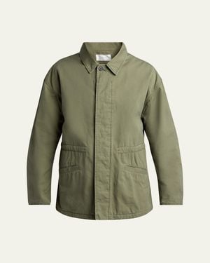 The Row Weatherized Cotton Canvas Field Jacket - Green