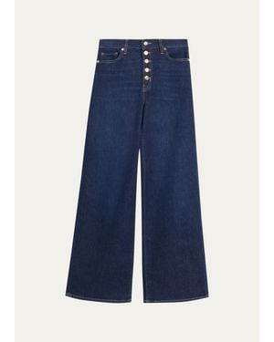 FRAME Le Slim Palazzo Jeans - Blue