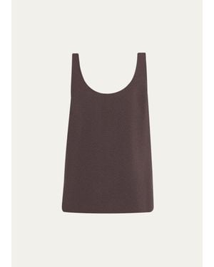 Theory Scoop-Neck Tank Top - Brown