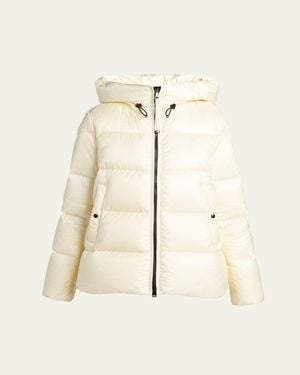 Moncler Genius Serittes Hooded Short Down Jacket - Natural