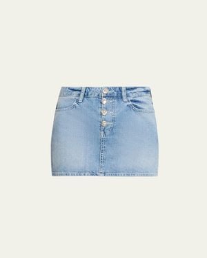 L'Agence Solene Jean Mini Skirt - Blue