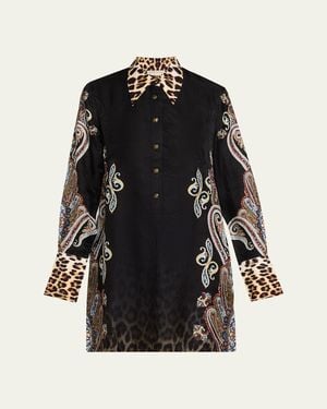 CAMILLA Istanbul Animalia Mini Shirtdress - Black