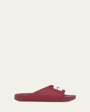 Givenchy Logo Label Slide Sandals - Pink