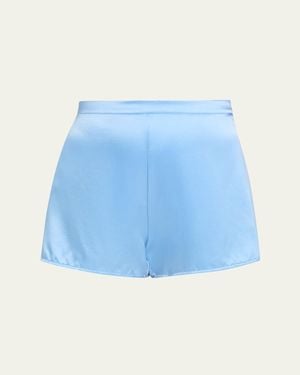 Lise Charmel Silk Satin Shorts - Blue