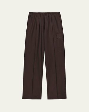 Helmut Lang Relaxed Pull-On Cargo Pants - Brown