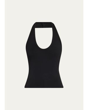 A.L.C. Ari Halter Tank Top - Black