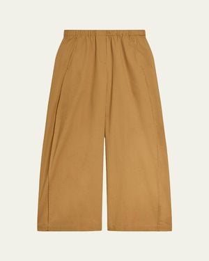 Theory Cotton Parachute Pants - Natural
