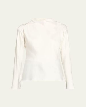 A.L.C. Georgia Long-Sleeve Top - White