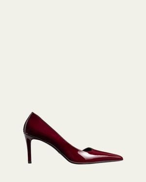 KHAITE Jett Patent Leather Stiletto D'Orsay Pumps - Red