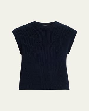 Ulla Johnson Margot Sleeveless Knit Sweater - Blue