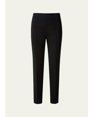 Akris Melissa Slim Ankle-Cut Pants - Black
