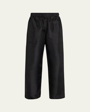 Jonathan Simkhai Arden Taffeta Pull-On Pants - Black