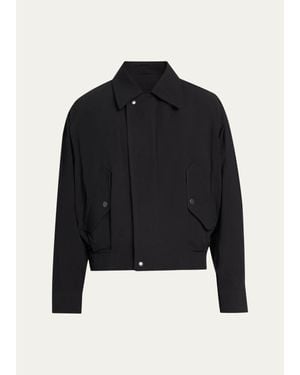 IM MEN Comfort Cotton Full-Zip Jacket - Blue