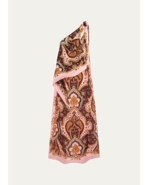 ALÉMAIS Porter Asymmetric Maxi Dress - White