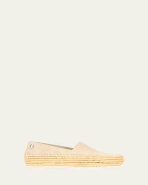 Loewe X Paula's Ibiza Rio Suede Espadrilles - Natural