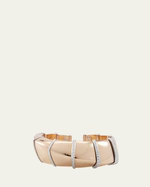 Vhernier Ardis Rose And Bracelet With Diamonds - Natural